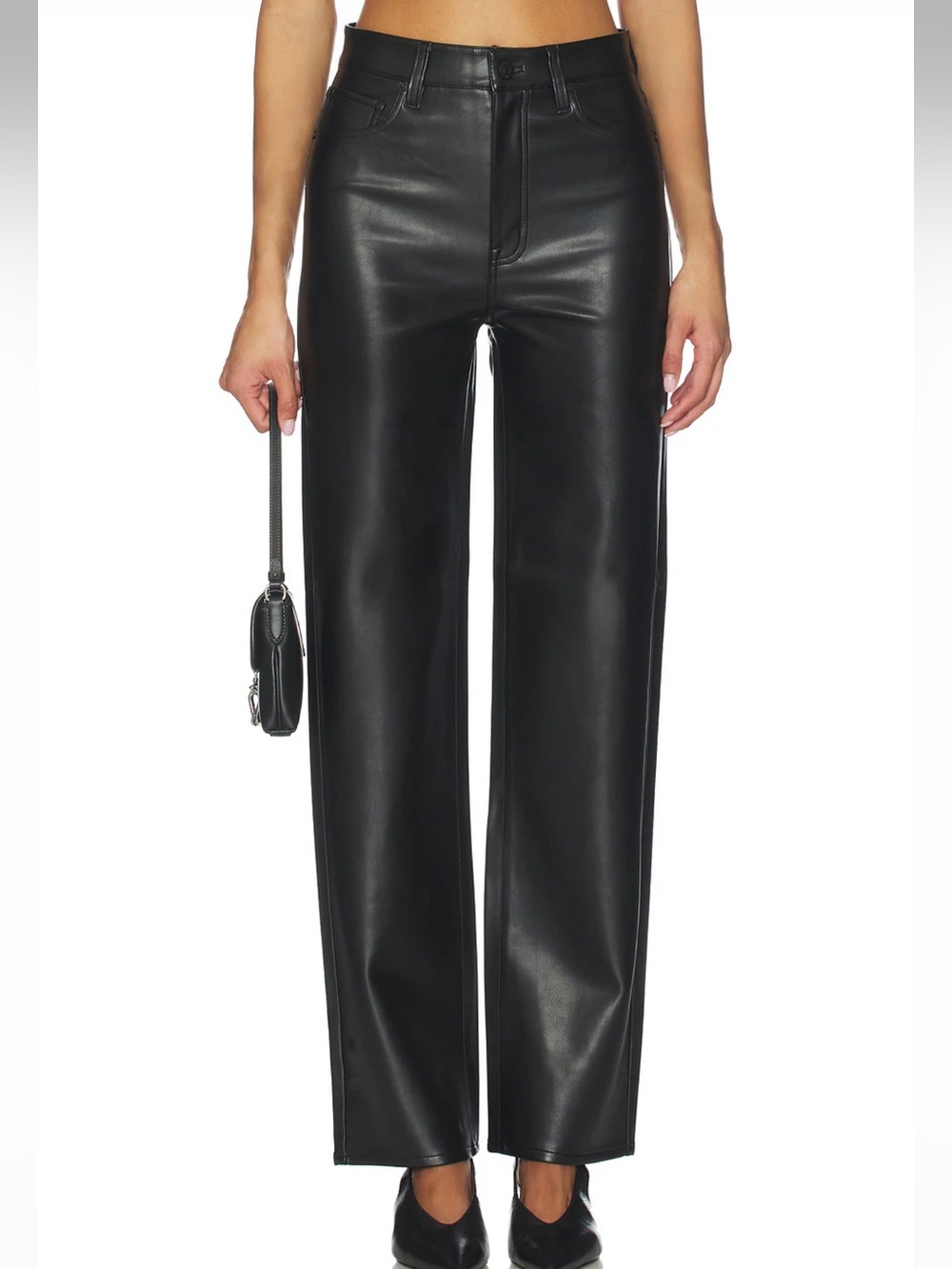 Pistola Faux Leather Straight Leg Pants